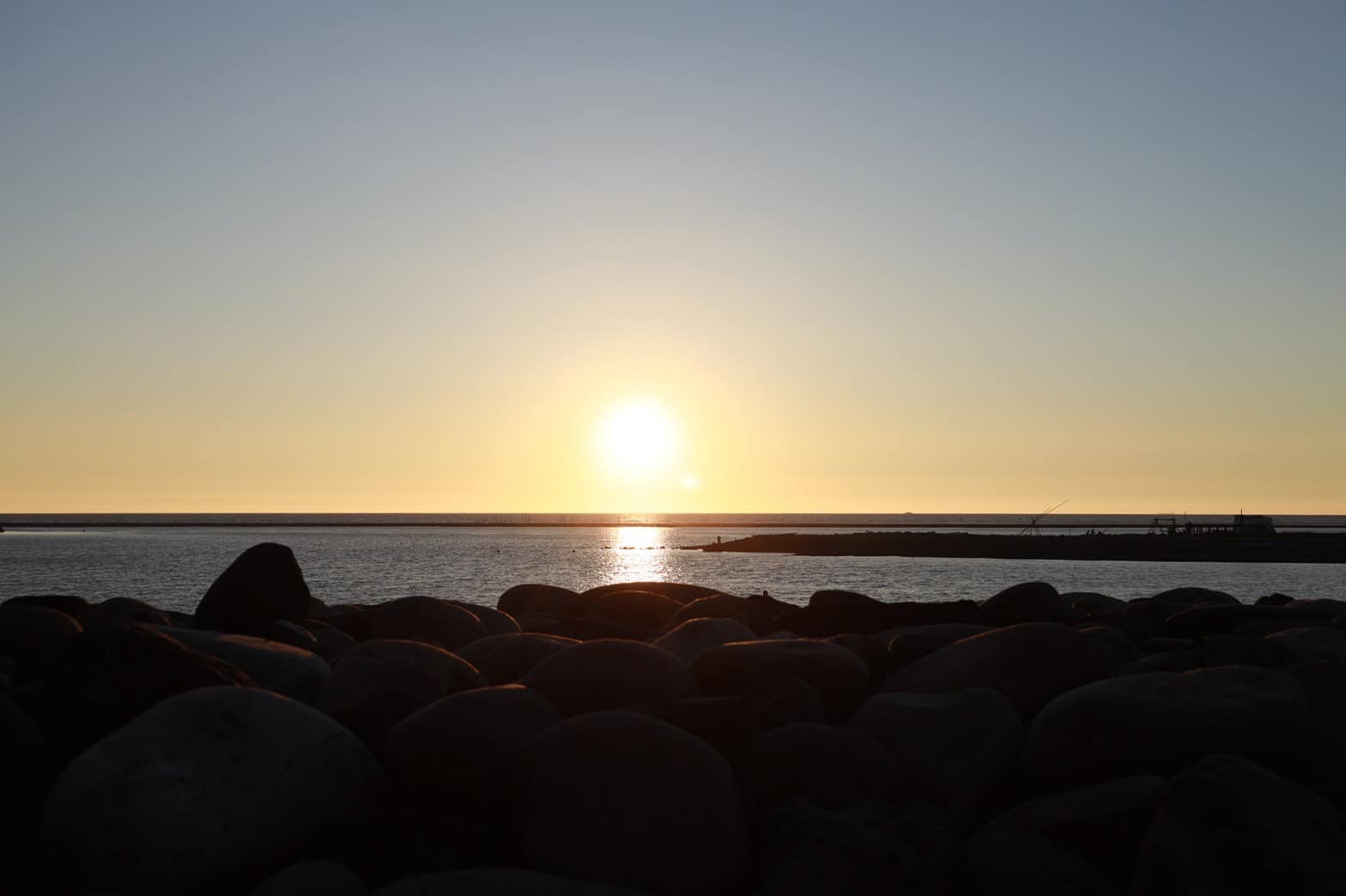 三條崙海水浴場親水公園夕陽.img